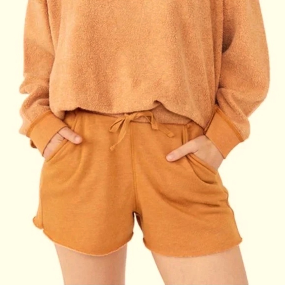 NWT! Free People Kelly Lounge Shorts Super Soft Fleece Relaxed Fit